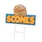 Signmission Scones Die Cut Yard Sign & Stake outdoor plastic coroplast window, C-DC-1216-Scones19 C-DC-1216-Scones19 - alternate 1