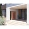 Vdomdoors Front Exterior Prehung Aluminum Double Doors Ronex1033 Teak 1 Sidelight Mirrored Clear Glass 1 RONEX1033DEXD-OAK-W72+12xH96-LH-I - alternate 3