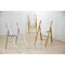 Leisuremod Menno Acrylic Folding Chair in Brushed Finish with Stainless Steel Frame, Brushed Gold MFBG15CL - alternate 3