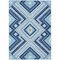 Homeroots 9' X 12' Navy Blue Aqua And Ivory Tribal Washable Indoor Outdoor Area Rug 598140 - alternate 3