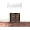 Homeroots 32" Brown Steel and Fabric Eight Drawer Chest 484690 - alternate 2