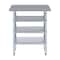 Amgood 14in D x 30in L Stainless Steel Table, Three Undershelves AMG WT-1430-3SH-Z - alternate 3
