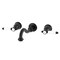 Kingston Brass Double-Handle Wall Mount Bathroom Faucet, Matte Black KS3120BPL - alternate 1