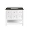 James Martin Vanities Breckenridge 36" Single Vanity, Bright White, w/ 3 CM Phantome Eclos Top 330-V36-BW-3PHT - alternate 3