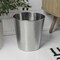 Happimess Remi Modern Classic Textured Steel 2-Gallon Wastebasket, Brushed Steel HPM1112C - alternate 1