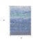 Homeroots 5' X 8' Blue Teal Blue And Sky Blue Abstract Washable Indoor Outdoor Area Rug 618137 - alternate 3