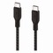 Belkin BOOST CHARGE Braided USB-C to USB-C Cable, 100 W Power Delivery, 6.6 ft, Black CAB014BT2MBK - alternate 2