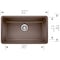 Blanco Precis Super Single Bowl, Cafe Brown 440147 - alternate 2