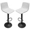 Leisuremod Tilbury Modern Adjustable Bar Stool With Footrest and 360-Degree Swivel, Light Grey, 2PK TS29LGR2 - alternate 1