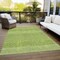 Homeroots 5' X 8' Lime Green And Ivory Chevron Washable Indoor Outdoor Area Rug 612275 - alternate 5