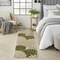 Homeroots 8' Ivory Green And Dark Green Floral Indoor Outdoor Runner Rug 548042 - alternate 3