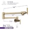 Anzzi Braccia Series 24" Wall Mounted Pot Filler in Champagne Bronze KF-AZ258CB - alternate 7