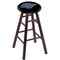 Holland Bar Stool Co Oak Bar Stool, Dark Cherry Finish, Grand Valley State Seat RC30OSDC - alternate 1