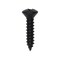 Auveco #8 x 3/4in Phillips Oval Head Tapping Screw Black Oxide, 100PK 10165 - alternate 1