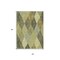 Homeroots 5' X 8' Olive Green Gray And Ivory Argyle Washable Indoor Outdoor Area Rug 613712 - alternate 3