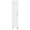 Homeroots 16" Silver And White Laminate China Cabinet With Multiple Shelves 520584 - alternate 2