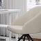Martha Stewart Sora Upholstered Stationary Office Chair in White/Oil Rubbed Bronze CH-222119-WH-BK-MS - alternate 3