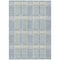 Homeroots 9' X 12' Denim Blue Green And Ivory Plaid Washable Indoor Outdoor Area Rug 597551 - alternate 4