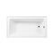 Kingston Brass 60-Inch Acrylic Rectangular 3-Wall Alcove Tub Combo with Waste and Overflow Drain, Left Hand Drain CVTAP603222L0 - alternate 2