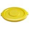 Rubbermaid Commercial 32 Gal Trash Can Lid, Yellow, Plastic, 22.25 in W/Dia FG263100YEL - alternate 1