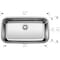 Blanco Stellar 32in Single Bowl Undermount Stainless Steel Kitchen Sink 442576 - alternate 2