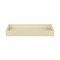 Homeroots 16in White Gold Rectangular Wood Handmade Tray With Handles 483294 - alternate 1
