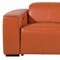 Homeroots 104" Camel Top Grain Leather Reclining Metal USB Sofa 720391 - alternate 4