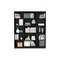 Homeroots 71" Black Five Tier Bookcase 546350 - alternate 1