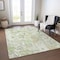 Homeroots 8' X 10' Artichoke Green Lavender And Beige Floral Washable Indoor Outdoor Area Rug 611183 - alternate 3