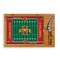Picnic Time Family Of Brands NCAA Iowa State Cyclones Football Field Icon Glass Top Cutting Board & Knife Set 910-00-505-234-0 - alternate 1