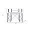 Homeroots 47" White and Black Computer Desk 491450 - alternate 3