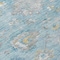 Homeroots 10' X 14' Teal Blue And Aqua Floral Washable Indoor Outdoor Area Rug 609521 - alternate 4