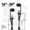 Surpro Double-Sided Drywall Stilts, Magnesium Base, 16 in - 24 in Height, QuadLock Contractor-Grade Stilts S2-M-1624 - alternate 2