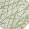 Homeroots 8' Green And Ivory Round Abstract Washable Indoor Outdoor Area Rug 614343 - alternate 3