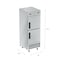 Koolmore 29 in. Commercial Stainless Steel Solid Half Door Reach-In Freezer 23 cu. ft. RIF-1D-SSHD - alternate 6