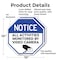 Signmission Notice All Activities Monitored by, 10 inch X 10 inch, Aluminum Metal Signs, 2PK OC-A-2PACK-10-326 - alternate 3
