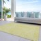 Homeroots 8' X 10' Yellow And Ivory Abstract Washable Indoor Outdoor Area Rug 599775 - alternate 2
