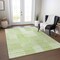 Homeroots 8' X 10' Artichoke Green And Mint Green Striped Washable Indoor Outdoor Area Rug 581632 - alternate 4