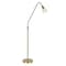 Homeroots 65" Brass Reading Floor Lamp With Clear Transparent Glass Dome Shade 523449 - alternate 5