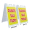 Signmission Garage Sale Today, A-Frame & 2 Decals Installed, Heavy-Duty Plastic Frame SBHD-D-2436-Garage Sale Today - alternate 4