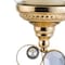 Homeroots 18" Gold and Faux Crystal Bling Tabletop Hurricane Candle Holder 468837 - alternate 3