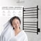 Anzzi Bali Series 10-Bar Wall Mounted Electric Bathroom Towel Warmer Rack in Brushed Nickel Finish TW-AZ075MB - alternate 4