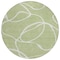 Homeroots 8' Artichoke Green And Ivory Round Abstract Washable Indoor Outdoor Area Rug 597453 - alternate 3