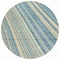 Homeroots 8' Sky Blue Beige And Tan Round Striped Washable Indoor Outdoor Area Rug 615009 - alternate 3