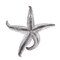 Homeroots 15" Antiqued Silver Resin Starfish Hanging Dimensional Sculpture 401228 - alternate 3