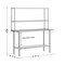 Flash Furniture Reese Work Table, 18 Gauge Stainless Steel Top Shelf and Double Overshelves and Undershelf NH-WT-2460-OSH-GG - alternate 4