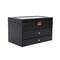 Homeroots 13" Black Faux Leather Box 475783 - alternate 1