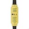 Leviton SJTW GFCI Extension Cord, 14 AWG, Outdoor, 14/3, 3 Outlets, 5-15R, Yellow, Polycarbonate, 5-15P GSCM1-3TC - alternate 2