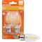 Sylvania Natural LED Bulb, Decorative, B10 Blunt Tip Lamp, 40 W Equivalent, E26 Lamp Base, Dimmable, Clear 40793 - alternate 2
