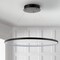 Jonathan Y Brice 23.75" Modern Contemporary Metal Round Integrated LED Pendant, Matte Black JYL7203A - alternate 8